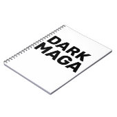 Dark Maga Grappig Halloween Trump 2024 Notitieboek (Linkerzijde)