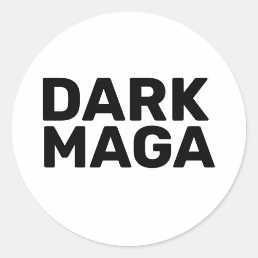 Dark Maga Grappig Halloween Trump 2024 Ronde Sticker (Voorkant)