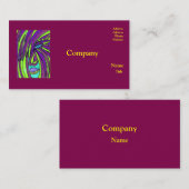 Dark Magenta Business Cards Visitekaartje (Voorkant / Achterkant)