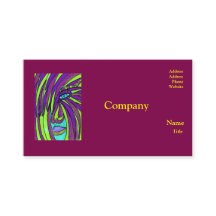 Dark Magenta Business Cards