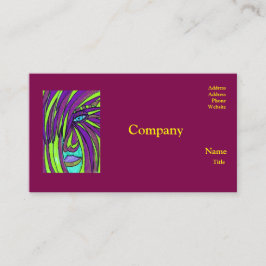 Dark Magenta Business Cards Visitekaartje
