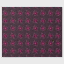 Dark Magenta Modern Geometric Layered Pattern  Cadeaupapier