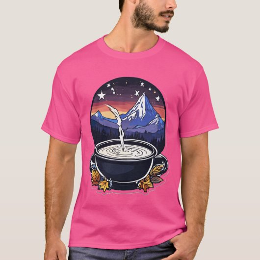 Dark Magic Cauldron Sticker T-Shirt Design (Voorkant)