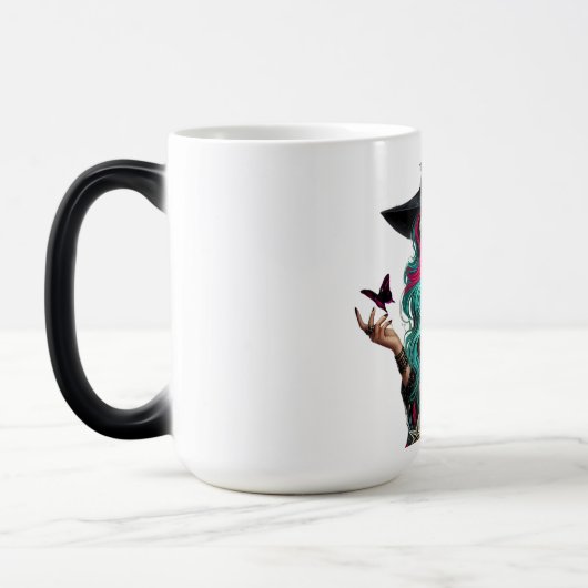 Dark Magic Witch Coffee Mok (Links)