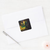 Dark Magical Luminous Mushrooms Sticker (Envelop)