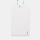 Dark Magnolia Garden  Bloemen Cadeaulabel (Achterkant)