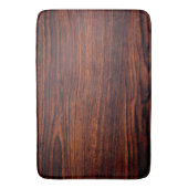 Dark Mahogany wood grain | bruin houten patroon Badmat (Voorkant Verticaal)