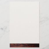 Dark Mahogany wood grain | bruin houten patroon Briefpapier (Voorkant)
