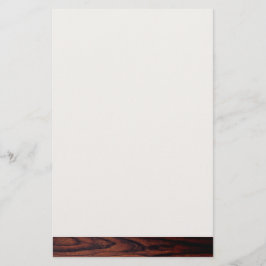 Dark Mahogany wood grain | bruin houten patroon Briefpapier