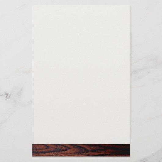 Dark Mahogany wood grain | bruin houten patroon Briefpapier (Voorkant)