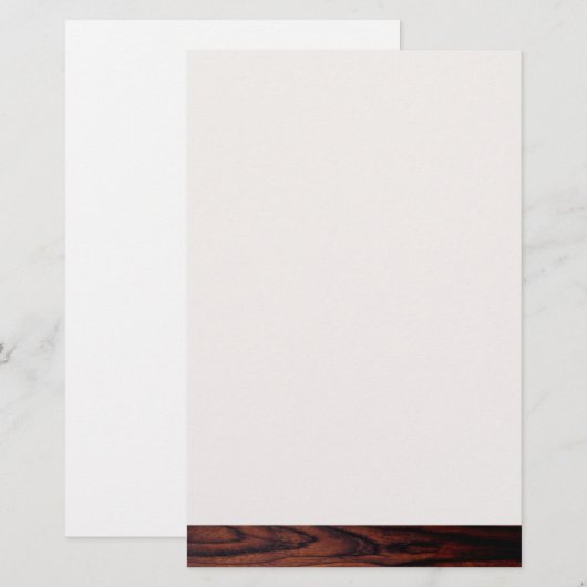 Dark Mahogany wood grain | bruin houten patroon Briefpapier (Voorkant / Achterkant)