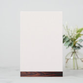 Dark Mahogany wood grain | bruin houten patroon Briefpapier (Staand voorkant)