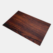 Dark Mahogany wood grain | bruin houten patroon Deurmat (Schuin)