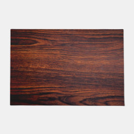 Dark Mahogany wood grain | bruin houten patroon Deurmat