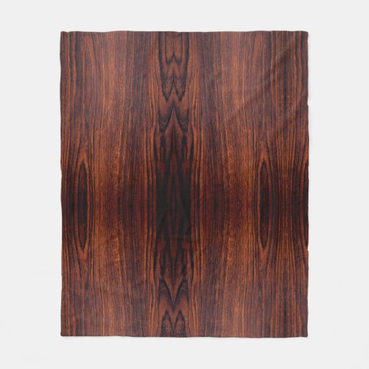 Dark Mahogany wood grain | bruin houten patroon Fleece Deken (Voorkant)