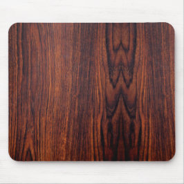 Dark Mahogany wood grain | bruin houten patroon Muismat