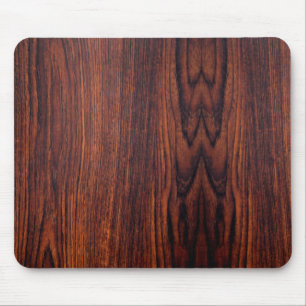 Dark Mahogany wood grain   bruin houten patroon Muismat