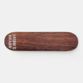 Dark Mahogany wood grain werpt beste vader aan Persoonlijk Skateboard (Horizontaal)