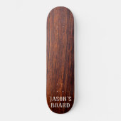Dark Mahogany wood grain werpt beste vader aan Persoonlijk Skateboard (Voorkant)