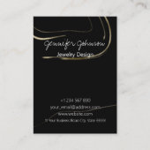 Dark Marbling Jewelry Care Visitekaartje (Voorkant)