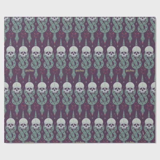 Dark Mark Geometric Icon Pattern Cadeaupapier (Vlak)