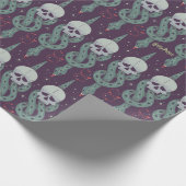 Dark Mark Geometric Icon Pattern Cadeaupapier (Hoek)