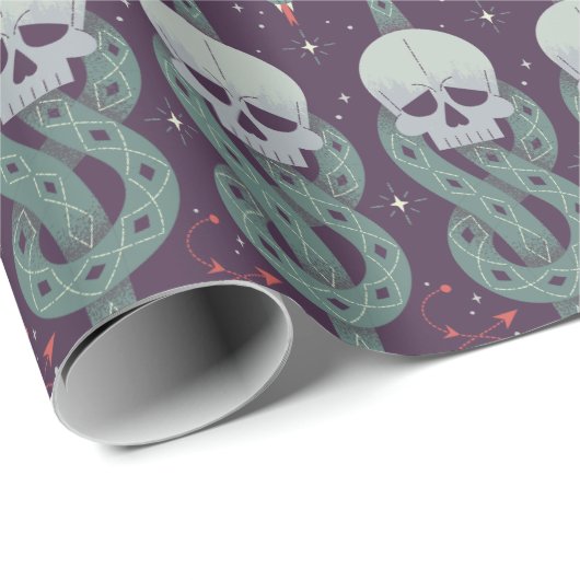 Dark Mark Geometric Icon Pattern Cadeaupapier (Rol Hoek)