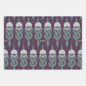 Dark Mark Geometric Icon Pattern Inpakpapier Vel (Voorkant 3)