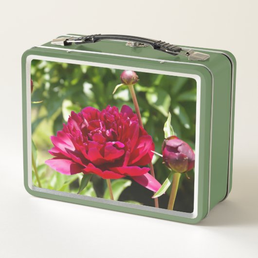 Dark Maroon velvet peonies (Achterkant)