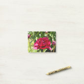 Dark Maroon velvet peonies Post-it® Notes (Op bureau)