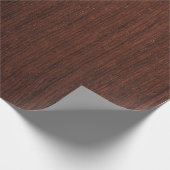 Dark marron wood smooth clear cadeaupapier (Hoek)
