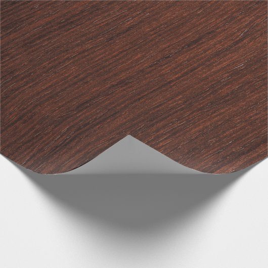 Dark marron wood smooth clear cadeaupapier (Hoek)