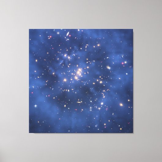 Dark Matter Ring in een Galaxy Cluster Canvas Afdruk (Voorkant)