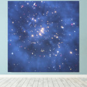 Dark Matter Ring in een Galaxy Cluster Canvas Afdruk (Insitu (Houten vloer))
