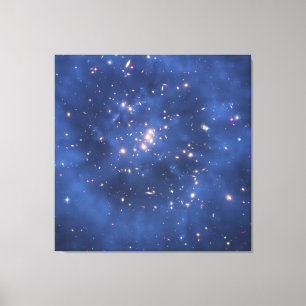 Dark Matter Ring in een Galaxy Cluster Canvas Afdruk