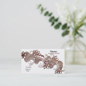 Dark Mehndi Visitekaartje (Staand voorkant)