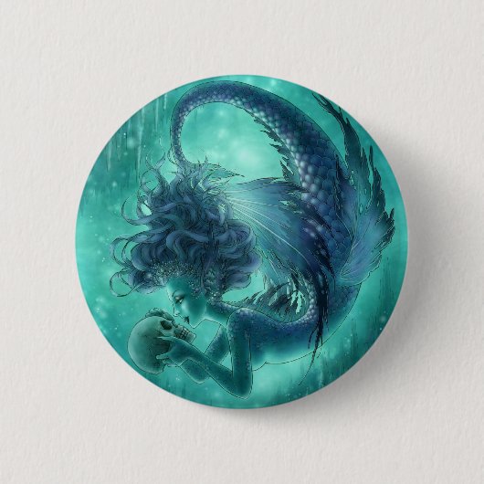 Dark Mermaid Button - Geheime Kisses (Voorkant)