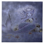 Dark Mermaid Tile Tegeltje (Voorkant)