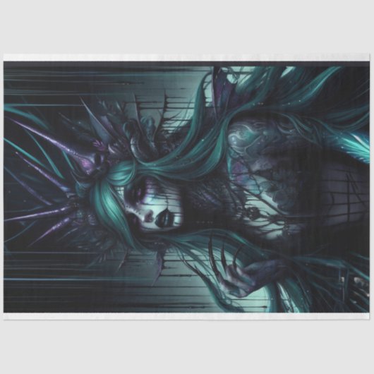 Dark Mermaid Tissue Paper Tissuepapier (Voorkant)