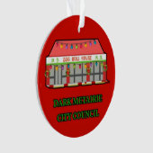 Dark Metairie Kerstversier Ornament (voorkant)