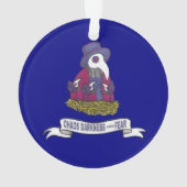 Dark Metairie Kerstversier Ornament (achterkant)