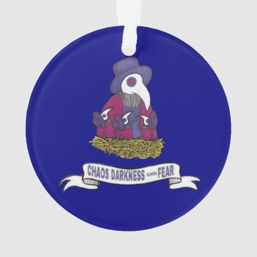 Dark Metairie Kerstversier Ornament (achterkant)