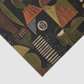 Dark Mid Century Geometric Pattern (1) Tissuepapier (Detail)