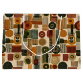 Dark Mid Century Geometric Pattern (2) Groot Cadeauzakje (Voorkant)