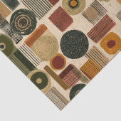 Dark Mid Century Geometric Pattern (2) Tissuepapier (Detail)