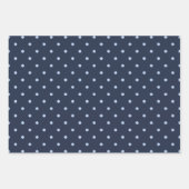 Dark Midnight Blue & Pattern Wrapping Paper Set (Voorkant 2)