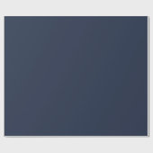 Dark Midnight Blue Wrapping Paper Roll Cadeaupapier (Vlak)