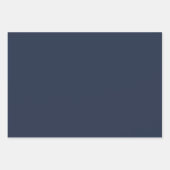 Dark Midnight Blue Wrapping Paper Sheets (Voorkant)