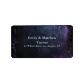 Dark Midnight Gothic Elegance Etiket (Voorkant)