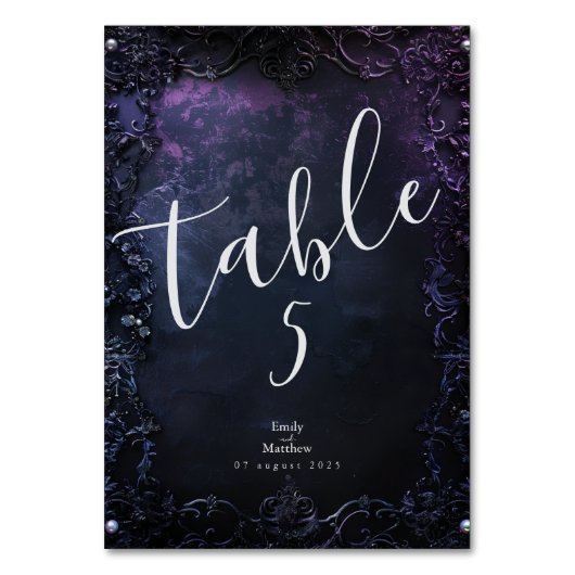 Dark Midnight Gothic Elegance Kaart (Voorkant)